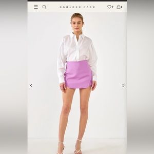 Endless rose high waisted skort sz L Magenta